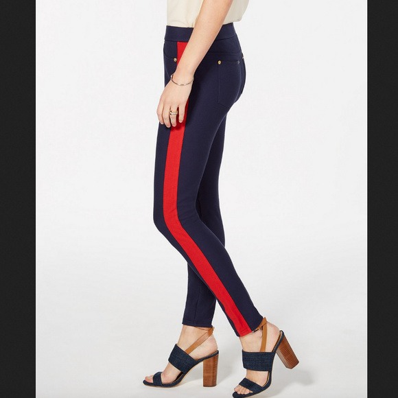 MICHAEL Michael Kors Striped-Leg Pull-On Pants - Picture 3 of 6